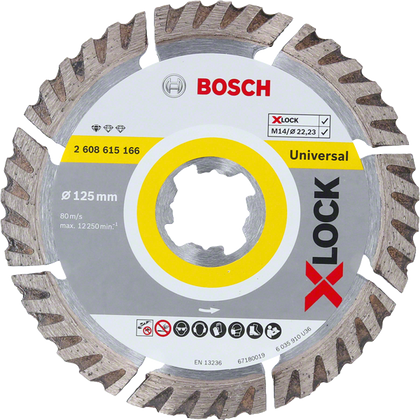 Bosch Professional X-LOCK DIA-TS 125x22,23 Sf. Univ. (2608615166)
