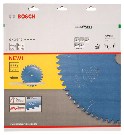 Bosch Professional Kreissägeblatt EX WO B 305x30-72 (2608642531)