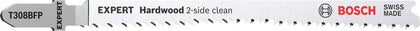 Bosch Professional Expert 'Hardwood 2-side clean' T 308 BFP Stichsägeblatt, 5 Stück (2608900548)