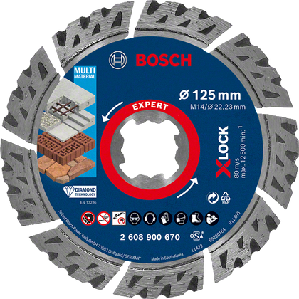 Bosch Professional X-LOCK DIA TS Multi 125x22,23x2,4x12 EXP (2608900670)