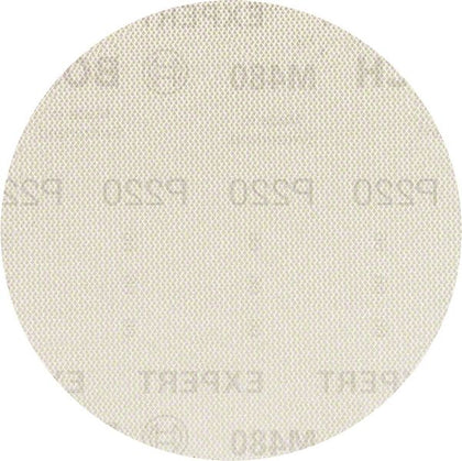 Bosch Professional Expert M480 Schleifnetz für Exzenterschleifer, 125 mm, G 220, 5 Stück (2608900676)