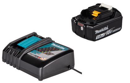 Makita Akku BL1850B (18V; 5,0Ah) + Ladegerät DC18RC (197450-1)