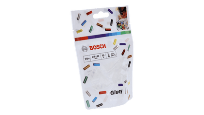 Bosch DIY Klebestick Transparent 20x7mm, für Gluey, Gluepen, 70 Stck. (2608002004)