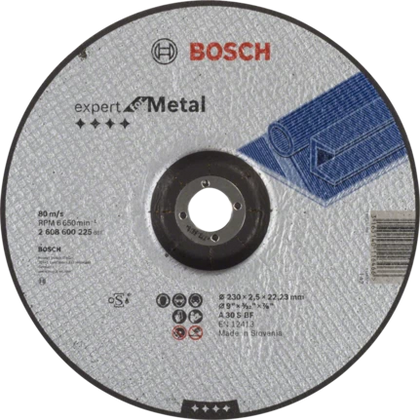 Bosch Professional Trennscheibe 230x2,5mm f.Metall, gekröpft (2608600225)