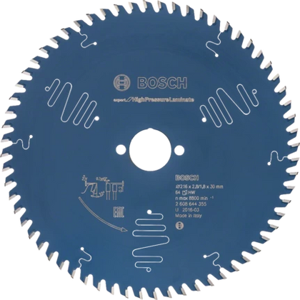 Bosch Professional Kreissägeblatt EX TR B 216x30-64 (2608644355)