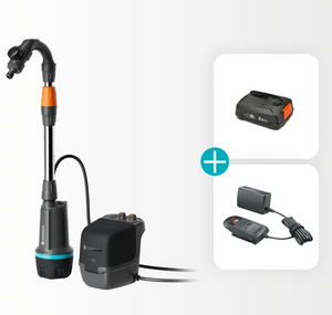 Gardena Akku-Regenfasspumpe 2400 ComfortAutomatic 18V P4A Ready-To-Use Set (14605-20)