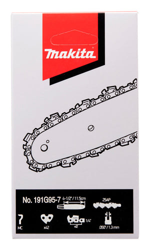 Makita Sägekette 11,5 cm, 1,3 mm, 1/4' für DUC122 (191G95-7)