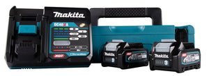 Makita XGT Akku-Set: 2x BL4025 + DC40RA in MakPac (191J81-6)