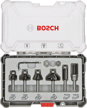 Bosch Professional 6 tlg Trim&Edging Set 8mm Schaft (2607017469)