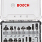 Bosch Professional 15 tlg Mixed Fräser Set 6mm Schaft (2607017471)