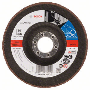 Bosch Professional Faecherschleifscheibe BfM,125mm,K60,1x (2608606923)
