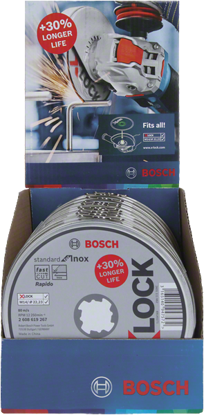 Bosch Professional X-LOCK Trennsch.Dose10x125,1mm Std Inox (2608619267)