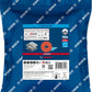 Bosch Professional Expert R782 Prisma Ceramic X-LOCK Fiberscheibe, 115 mm, 22,23 mm, G 80 (2608621822)