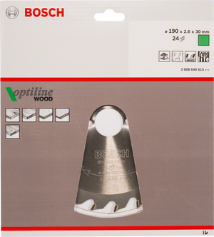 Bosch Professional Kreissägeblatt OP WO H 190x30-24 (2608640615)
