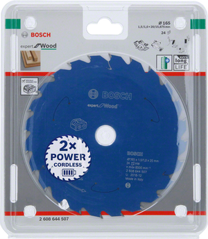 Bosch Professional Kreissägeblatt EX WO H 165x20x24 (2608644507)