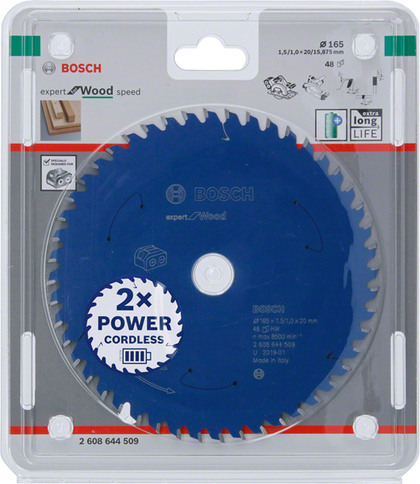 Bosch Professional Kreissägeblatt EX WO H 165x20x48 (2608644509)