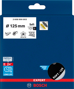 Bosch Professional Multiloch-Pad125mm,weich,M8+5/16 EXPERT (2608900003)