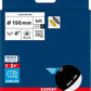 Bosch Professional Expert Multihole Universalstützteller, 150 mm, Weich (2608900006)