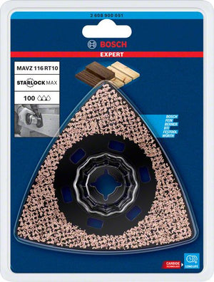 Bosch Professional Expert Sanding Plate MAVZ 116 RT10 Blatt für Multifunktionswerkzeuge, 116 mm (2608900051)