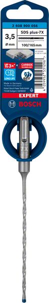 Bosch Professional Expert SDS plus-7X Hammerbohrer, 3,5 x 100 x 165 mm (2608900056)