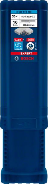 Bosch Professional Expert SDS plus-7X Hammerbohrer, 10 x 200 x 265 mm, 30-tlg. (2608900188)