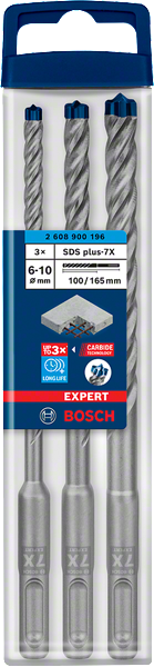 Bosch Professional SDS plus-7X 3tlg Set EXPERT (2608900196)