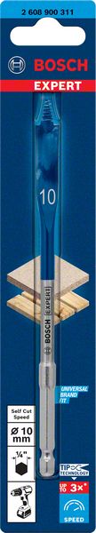 Bosch Professional Expert SelfCut Speed Flachfräsbohrer, 10 x 152 mm (2608900311)