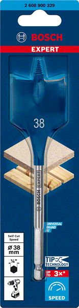 Bosch Professional Expert SelfCut Speed Flachfräsbohrer, 38 x 152 mm (2608900329)