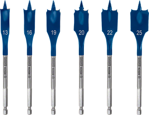 Bosch Professional SELFCUT Flachfräsbohrer 6tlg.13-25mm EXP (2608900333)