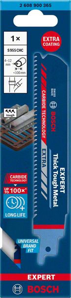 Bosch Professional Expert 'Thick Tough Metal' S 955 CHC Säbelsägeblatt, 1 Stück (2608900365)