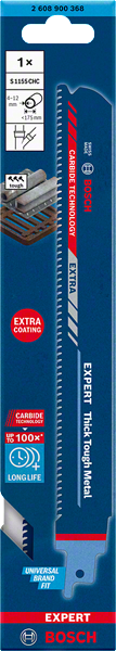 Bosch Professional Säbelsägeblatt S1155CHC 1St EXPERT (2608900368)