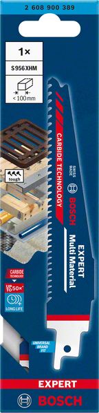 Bosch Professional Expert 'Multi Material' 956 XHM Säbelsägeblatt, 1 Stück (2608900389)