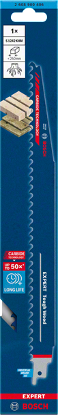 Bosch Professional Säbelsägeblatt S1242KHM 1St EXPERT (2608900406)