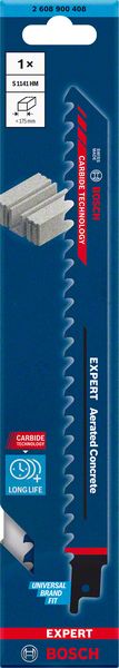 Bosch Professional Expert 'Aerated Concrete' S 1141 HM Säbelsägeblatt, 1 Stück (2608900408)