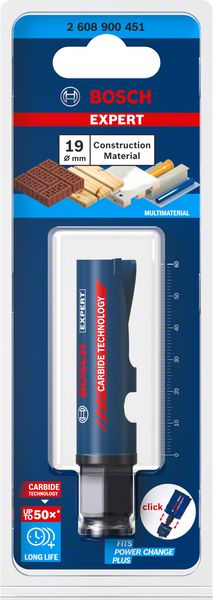 Bosch Professional Expert Construction Material Lochsäge, 19 x 60 mm (2608900451)