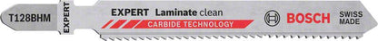 Bosch Professional Expert 'Laminate Clean' T128 BHM Stichsägeblatt, 3 Stück (2608900542)