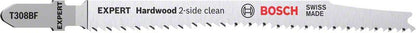Bosch Professional Expert 'Hardwood 2-side clean' T 308 BF Stichsägeblatt, 5 Stück (2608900544)