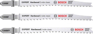 Bosch Professional Expert 'Hardwood 2-side clean' Stichsägeblatt-Set, 2-tlg., T308BF/BFP (2608900549)