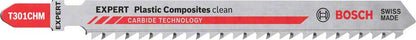 Bosch Professional Expert 'Plastic Composites Clean' T 301 CHM Stichsägeblatt, 3 Stück (2608900566)
