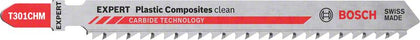 Bosch Professional Expert 'Plastic Composites Clean' T 301 CHM Stichsägeblatt, 3 Stück (2608900566)