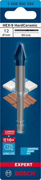 Bosch Professional Expert HEX-9 HardCeramic Bohrer, 12 x 90 mm (2608900594)