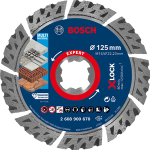 Bosch Professional X-LOCK DIA TS Multi 125x22,23x2,4x12 EXP (2608900670)