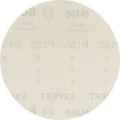 Bosch Professional Expert M480 Schleifnetz für Exzenterschleifer, 125 mm, G 150, 5 Stück (2608900674)