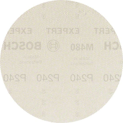 Bosch Professional Expert M480 Schleifnetz für Exzenterschleifer, 125 mm, G 240, 5 Stück (2608900677)
