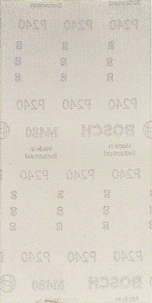 Bosch Professional Expert M480 Schleifnetz für Schwingschleifer, 115 x 230 mm, G 240, 10-tlg. (2608900767)