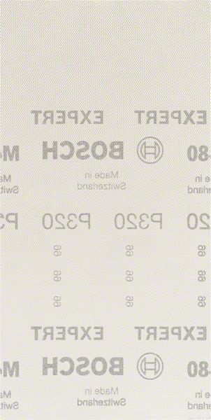 Bosch Professional Expert M480 Schleifnetz für Schwingschleifer, 115 x 230 mm, G 320, 10-tlg. (2608900768)