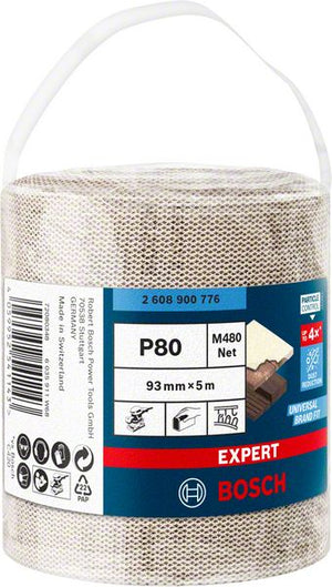 Bosch Professional Expert M480 Schleifnetzrolle, 93 mm, 5 m, G 80 (2608900776)