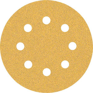 Bosch Professional Expert C470 Schleifpapier mit 8 Löchern für Exzenterschleifer, 115 mm, G 60, 5-tlg. (2608900795)