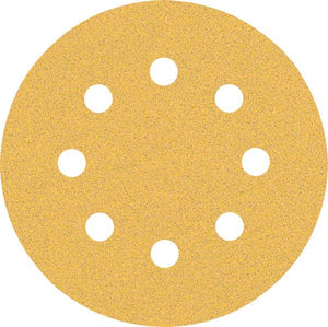 Bosch Professional Expert C470 Schleifpapier mit 8 Löchern für Exzenterschleifer, 115 mm, G 80, 5-tlg. (2608900796)