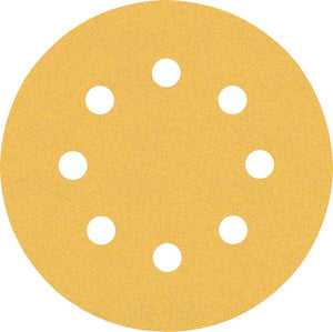 Bosch Professional Expert C470 Schleifpapier mit 8 Löchern für Exzenterschleifer, 115 mm, G 120, 5-tlg. (2608900797)